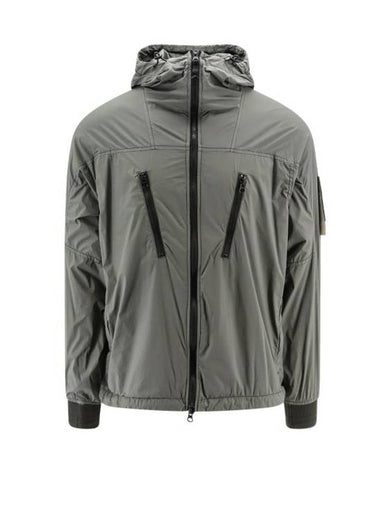 Skin Touch Nylon TC Hooded Jacket Musk Green - STONE ISLAND - BALAAN 1