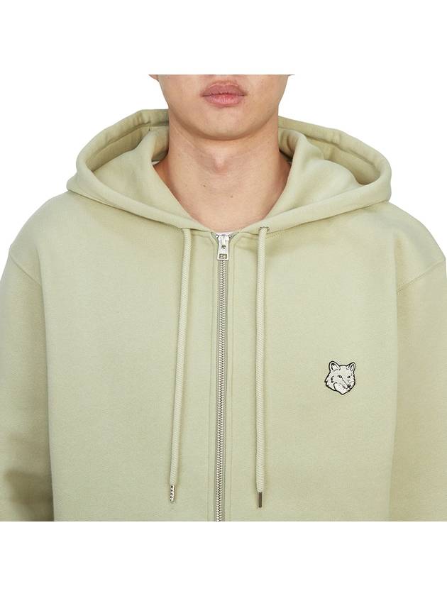 Bold Fox Head Patch Cotton Zip-Up Hoodie Ash Tree - MAISON KITSUNE - BALAAN 7