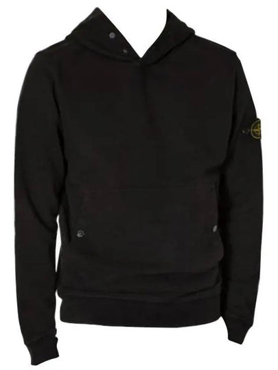 Garment Dyed Hoodie Black - STONE ISLAND - BALAAN 2