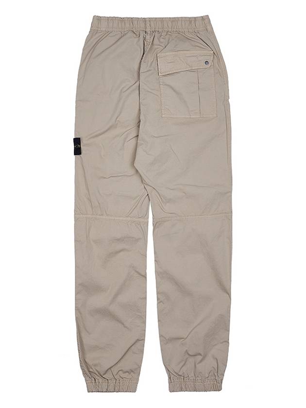 Logo Twill Cotton Cargo Track Pants Sand - STONE ISLAND - BALAAN 3