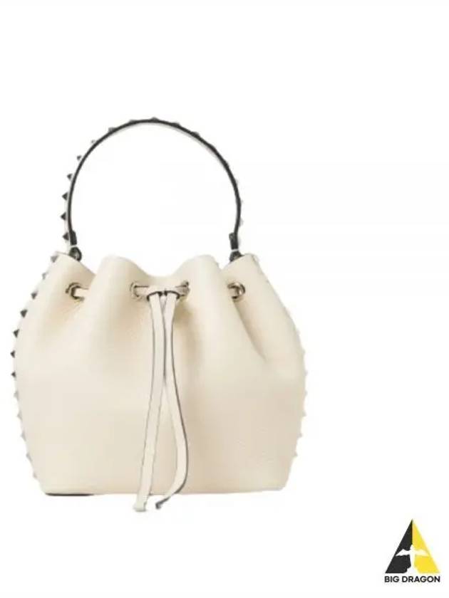 Rockstud Bucket Bag Ivory - VALENTINO - BALAAN 2