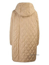 Diamond Quilted Hooded Single Coat Beige - BURBERRY - BALAAN 4