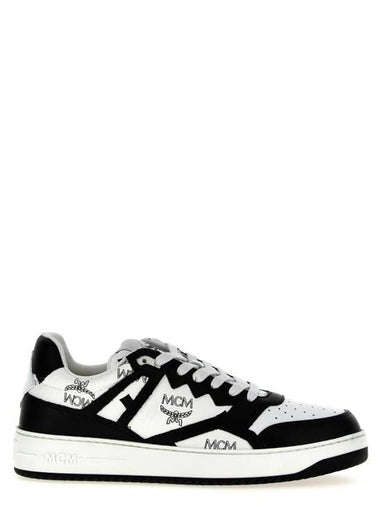 Men’s Neo Terrain Low Top Sneakers White Black - MCM - BALAAN 1