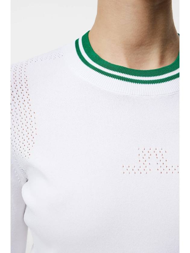 Women's BREE Long Sleeve Knit Sweater White - J.LINDEBERG - BALAAN 7