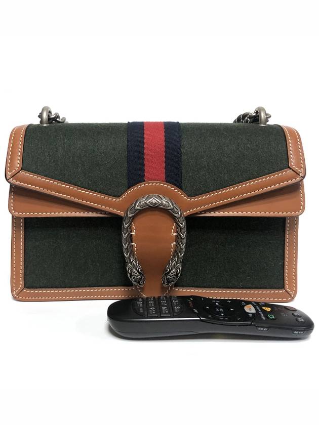 Dionysus Small Wool Shoulder Bag Dark Green - GUCCI - BALAAN 8