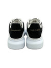 Oversized Leather Tab Low Top Sneakers White - ALEXANDER MCQUEEN - BALAAN 5