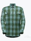 Tamaro Gingham Check Long Sleeve Shirt Green - MAMMUT - BALAAN 2