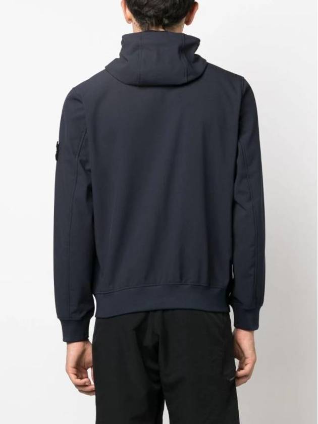 Soft Shell RE Dye Technology Hooded Jacket Navy - STONE ISLAND - BALAAN 5