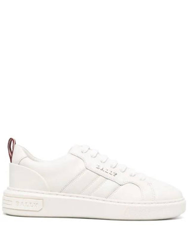 New Maxim Leather Low Top Sneakers White - BALLY - BALAAN 1