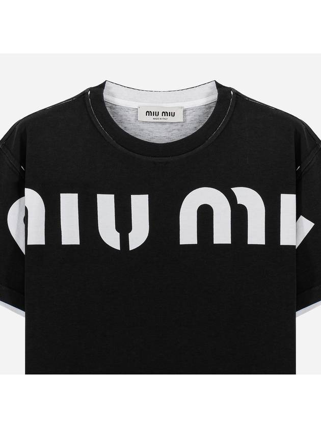 T shirt MJN458S23112YG F0002 M0440052693 - MIU MIU - BALAAN 3