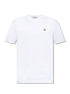 Chest ORB Logo Short Sleeve T-Shirt White - VIVIENNE WESTWOOD - BALAAN 1