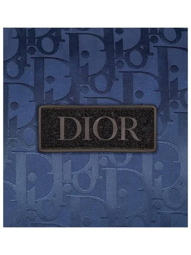 Oblique Jacquard Nylon Down Padded Navy - DIOR - BALAAN 4