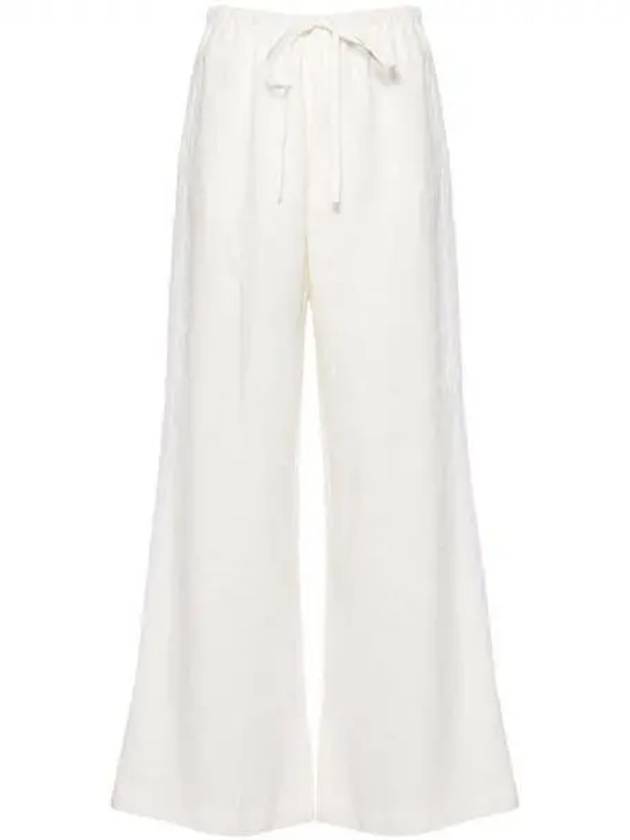 Forte Drawstring Linen Wide Pants 271876 - FORTE FORTE - BALAAN 1