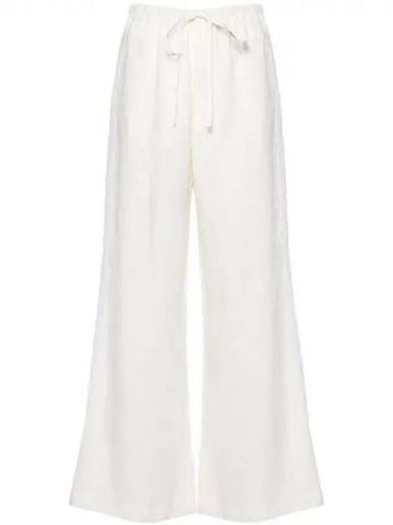 Forte Drawstring Linen Wide Pants 271876 - FORTE FORTE - BALAAN 1