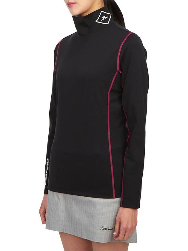 Golf wear mid layer women s long sleeve t shirt AWJS08983 9999 - J.LINDEBERG - BALAAN 3