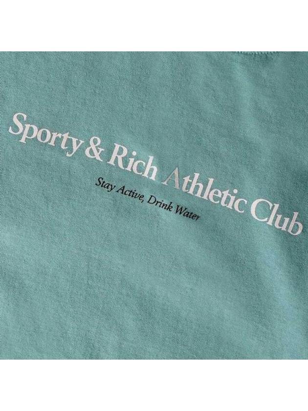 Athletic Club Short Sleeve T-Shirt Aqua - SPORTY & RICH - BALAAN 4