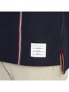 RWB Stripe Polo Shirt Navy - THOM BROWNE - BALAAN 7