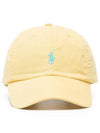 Embroidered Pony Logo Ball Cap Light Yellow - POLO RALPH LAUREN - BALAAN 2