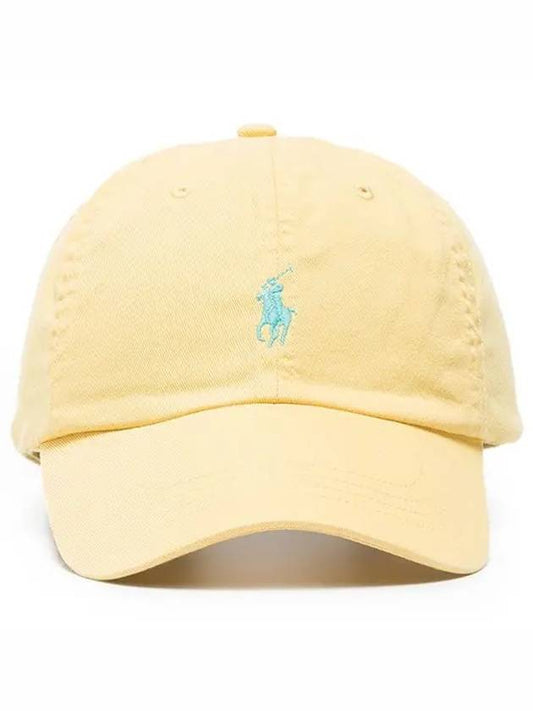 Logo Cotton Ball Cap Yellow - POLO RALPH LAUREN - BALAAN 2