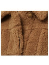 Women's Teddy Bear Fur Jacket Camel - MAX MARA - BALAAN 4