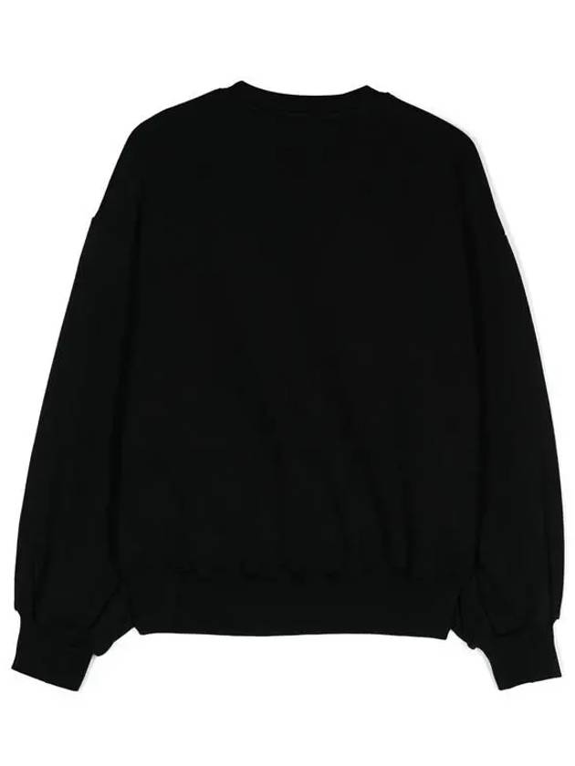 Kids Heart Logo Overfit Sweatshirt Black - MSGM - BALAAN 3