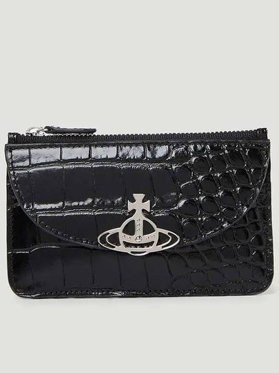 Women's Half Moon Card Wallet Black - VIVIENNE WESTWOOD - BALAAN 2