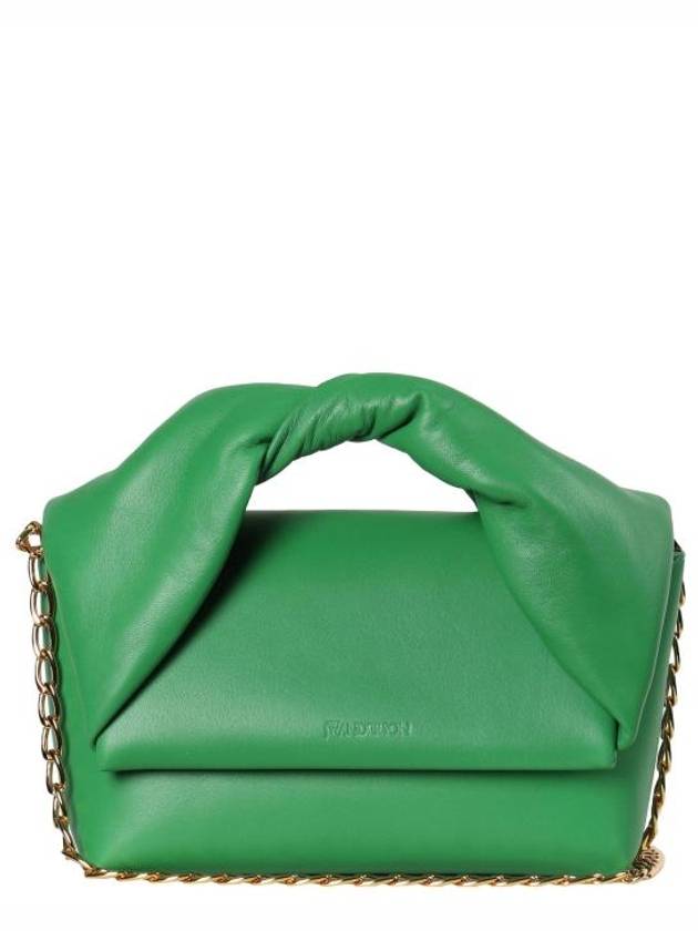 Twister Leather Medium Tote Bag Green - JW ANDERSON - BALAAN 2