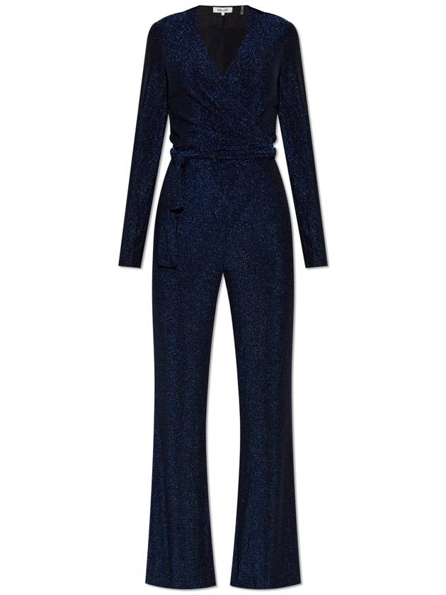 Diane Von Furstenberg Jumpsuit Cosima, Women's, Navy Blue - DIANE VON FURSTENBERG - BALAAN 1