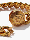 Medusa medallion closure chain goldtone bracelet - VERSACE - BALAAN 3