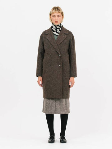 Wool Double Coat Brown - JUN BY JUN K - BALAAN 1