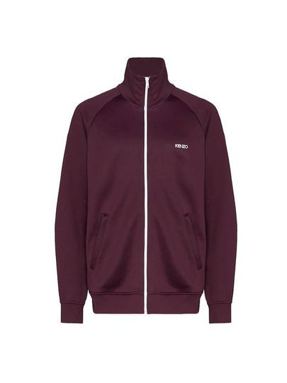 Embroidered Logo Track Jacket Dark Purple - KENZO - BALAAN 2