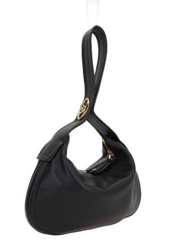 Go Hobo Signature Zip-Up Shoulder Bag Black - VALENTINO - BALAAN 3