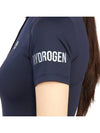 Women's Golf Logo Short Sleeve PK Shirt Navy - HYDROGEN - BALAAN 10