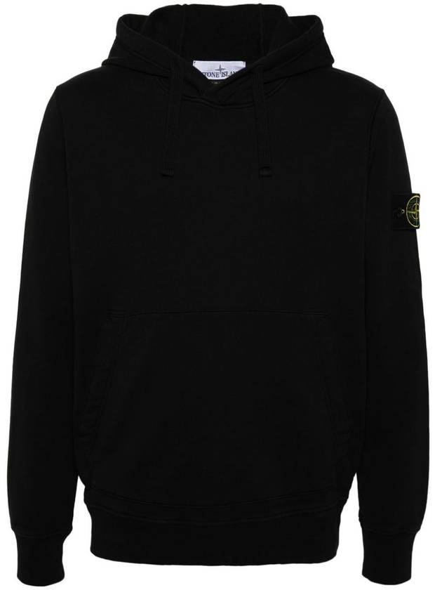 Stone Island Cotton Fleece Hooded Sweatshirt With Pouch Pocket Clothing - STONE ISLAND - BALAAN 1