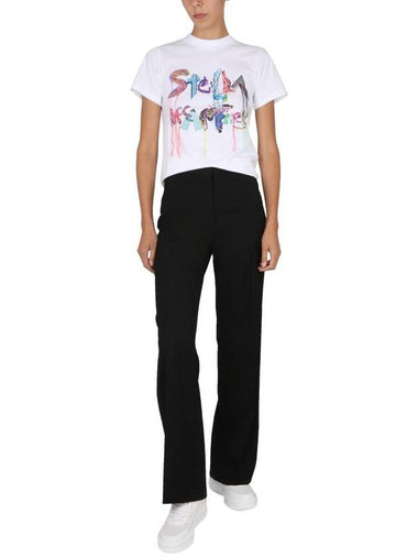 logo print t-shirt 6400413AU7511000 B0040188962 - STELLA MCCARTNEY - BALAAN 1