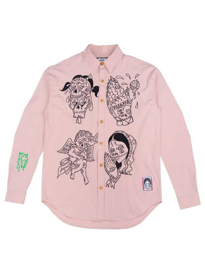 Graphic Long Sleeve Shirt Pink - GRAPHISTE MAN.G - BALAAN 2