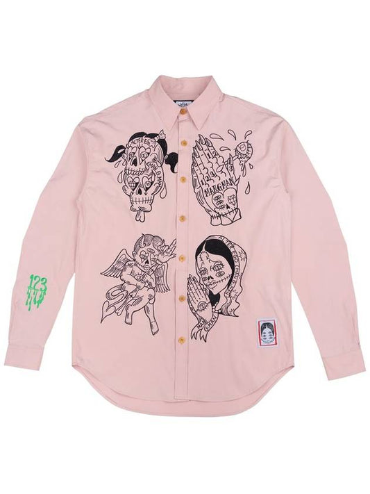 Graphic Long Sleeve Shirt Pink - GRAPHISTE MAN.G - BALAAN 2