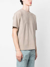 Micro Embroidered Logo Cotton Jersey Short Sleeve T-Shirt Dove Grey - STONE ISLAND - BALAAN 4