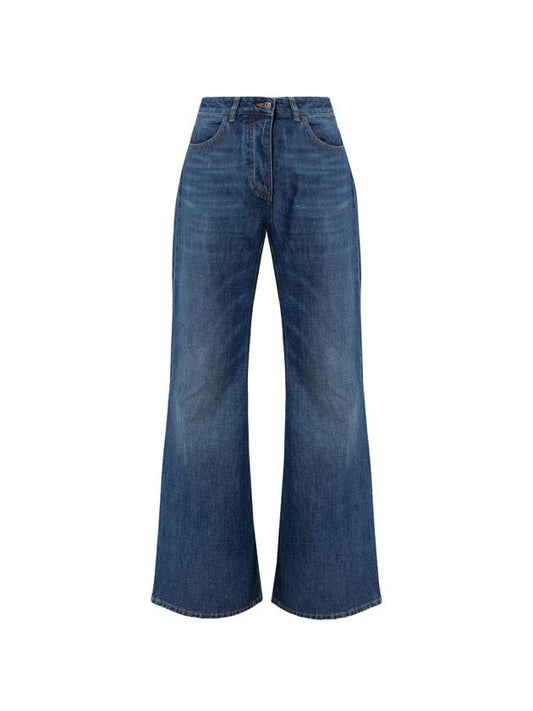 Rise Flare Denim Jeans Blue - BOTTEGA VENETA - BALAAN 1