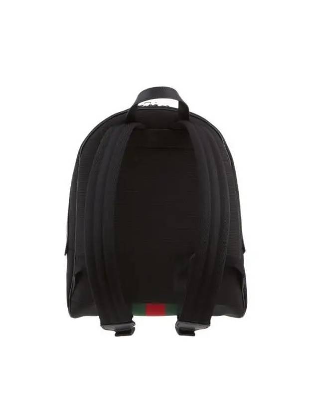 Web Stripe Canvas Backpack Black - GUCCI - BALAAN 6