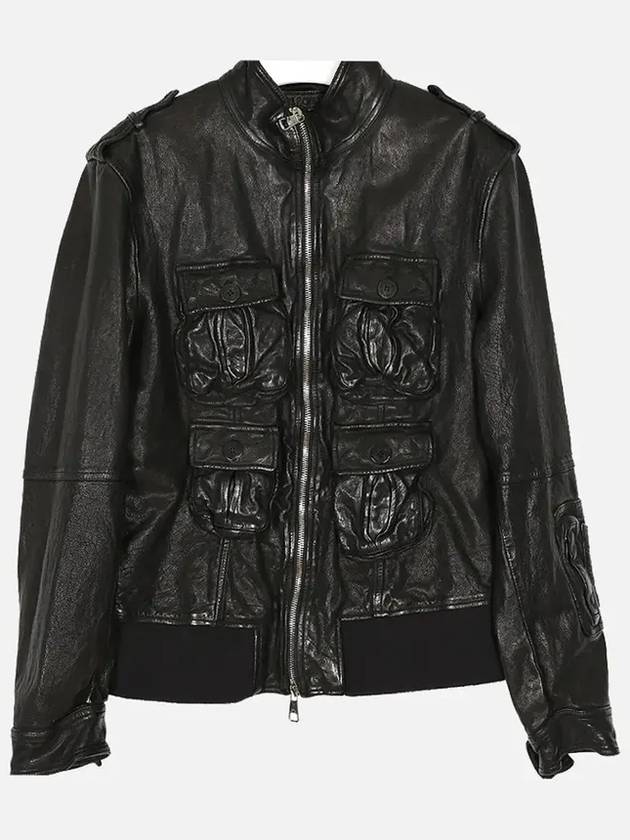 PBPE469T E701T 01 Leather Jacket - NEIL BARRETT - BALAAN 2