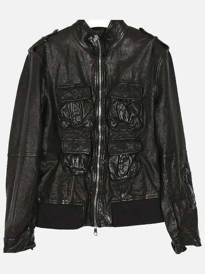 Pocket Skinny Men s Leather Jacket PBPE469T E701T 01 - NEIL BARRETT - BALAAN 2