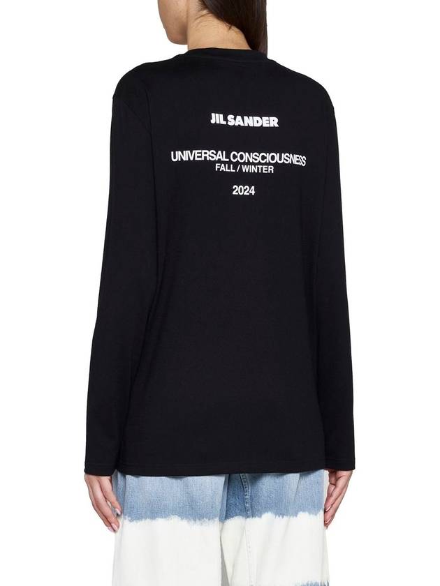 Logo print long sleeve t-shirt J02GC0129J46219_001 - JIL SANDER - BALAAN 4