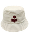 HALEY Logo Bucket Hat Hat Ecru Red CU001XFA A1C09A ECRD - ISABEL MARANT ETOILE - BALAAN 1