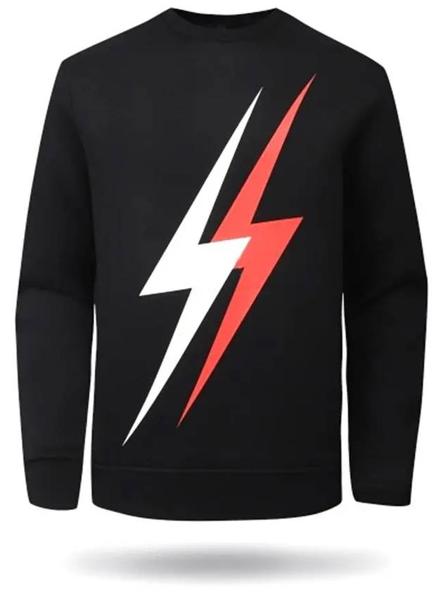 Double color combination Thunder sweatshirt PBJS504S M540S 1133 - NEIL BARRETT - BALAAN 1