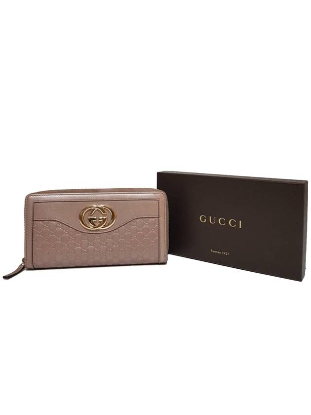 Women s 308012 GG Cima Bronze Pink Long Wallet - GUCCI - BALAAN 10