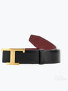 T Timeless Buckle Reversible Leather Belt Black - TOD'S - BALAAN 2