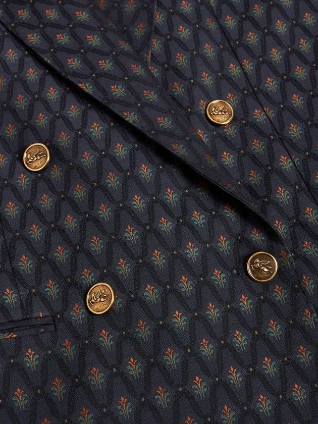 Etro Double-Breasted Wool Blazer - ETRO - BALAAN 4