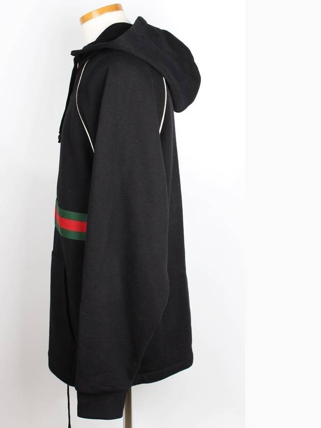 Logo Web Hooded Sweatshirt S - GUCCI - BALAAN 3