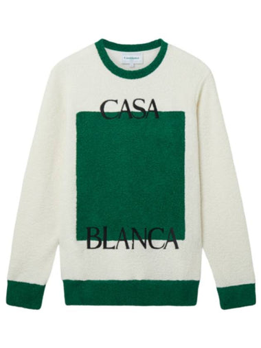 Square Logo Sweatshirt Green - CASABLANCA - BALAAN 1